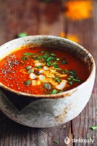kurkuma tomaten soep 